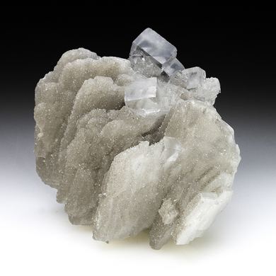 Barite with Fluorite