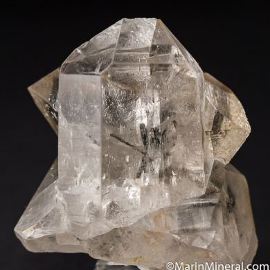 Quartz with Schorl inclusions