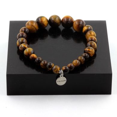 Tiger's eye Bracelet 6 mm + 8 mm + 10 mm Beads.