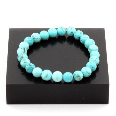 Howlite Turquoise Bracelet 8 mm.