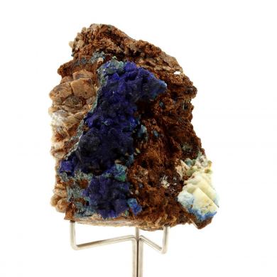 Azurite + Tetrahedrite.