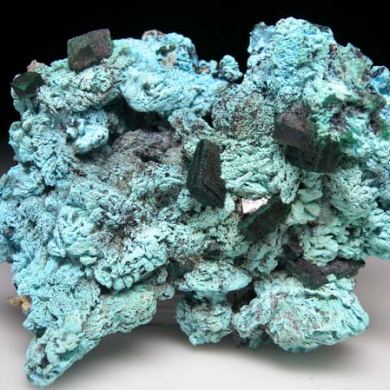 Malachite on Chrysocolla after Malachite