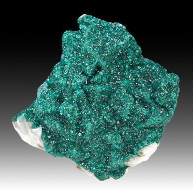 Dioptase with Calcite