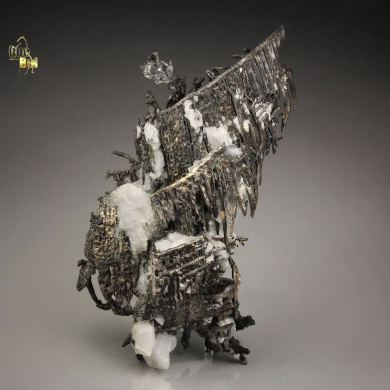 spinel-twinned SILVER, CALCITE