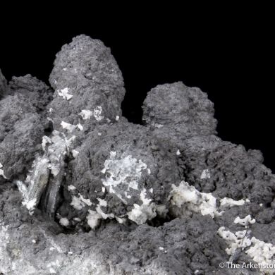 Native Arsenic with Stibnite and Calcite