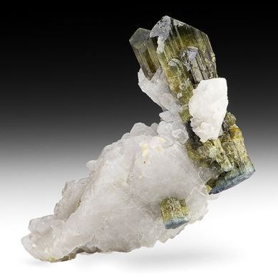 Dravite with Feldspar