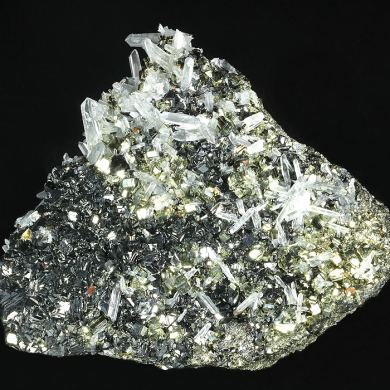 Quartz with Sphalerite and Pyrite