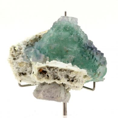 Fluorite + Pyrite.