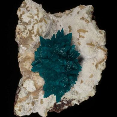 Cavansite on Mordenite with Stilbite