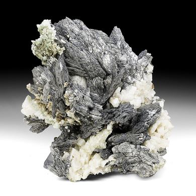 Lollingite with Calcite, Dolomite, Chlorite, Magnetite