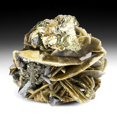 Chalcopyrite with Tetrahedrite, Siderite