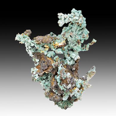 Copper with Malachite