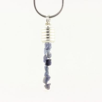 Raw Sapphire necklace.