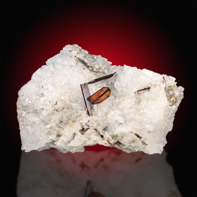 Brookite  on Quartz