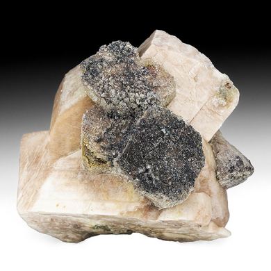 Microcline with Hematite, Quartz