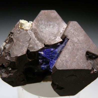 Tanzanite on Alabandite