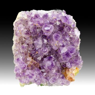 Quartz var. Amethyst on Fluorite