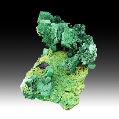 Malachite after Azurite