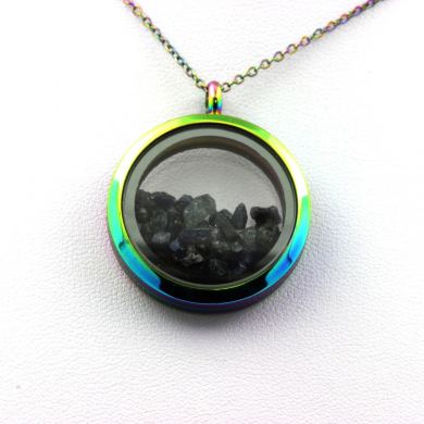 Raw Sapphire necklace.