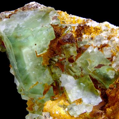 Fluorite, quartz MONGOLIA