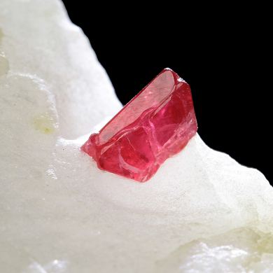 Spinel (Ruby Spinel) twin on matrix