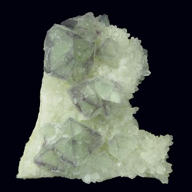 Fluorite on Quartz