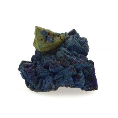 Chessylite ( Azurite ) + Cuprite.