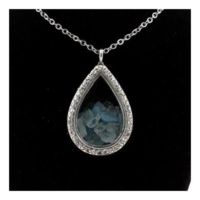 Raw Aquamarine necklace.