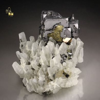 skeletal GALENA, CHALCOPYRITE