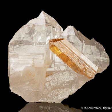 Imperial Topaz on Quartz