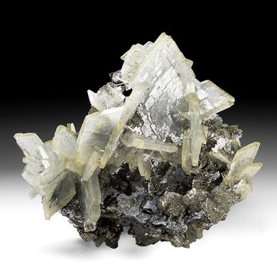 Barite with Pyrite, Quartz