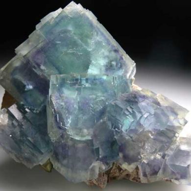 Fluorite on Muscovite