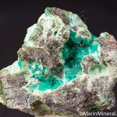 Dioptase with Wulfenite