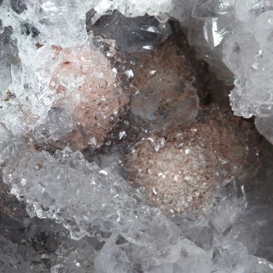 Quartz with several associated minerals