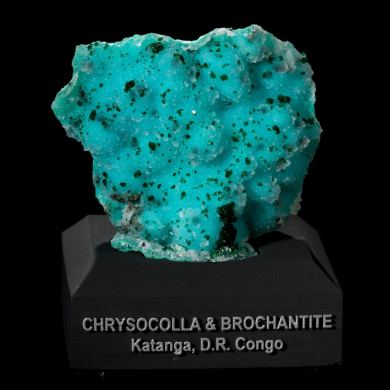 Brochantite on Chrysocolla