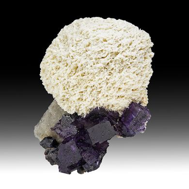 Barite with Fluorite, Sphalerite, Quartz