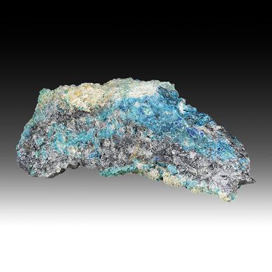 Caledonite with Cerussite, Anglesite