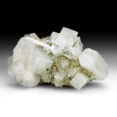 Fluorapophyllite-K with Scolecite