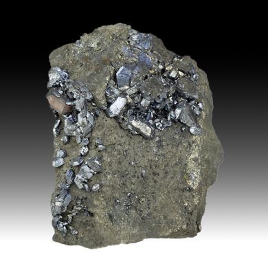 Chalcocite with Pyrite