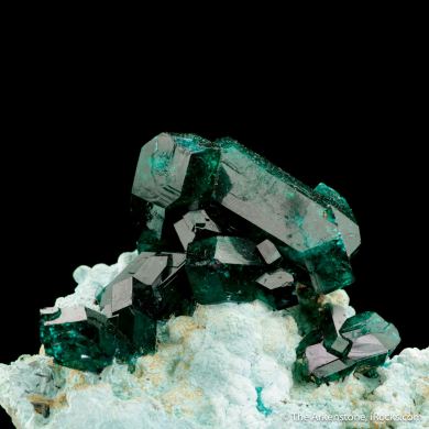 Dioptase on Chrysocolla