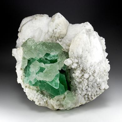 Fluorite with Quartz