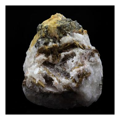 Siderite, Quartz, Pyrite.