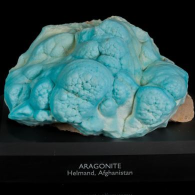 Blue Aragonite from Afghanistan