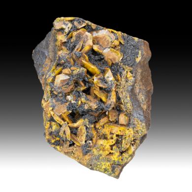 Sturmanite with Braunite