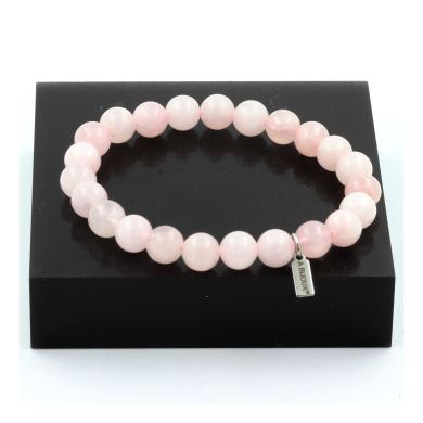 Rose Quartz Bracelet 8 mm Beads.