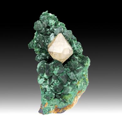 Cerussite with Malachite