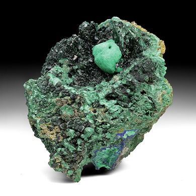 Brochantite with Malachite