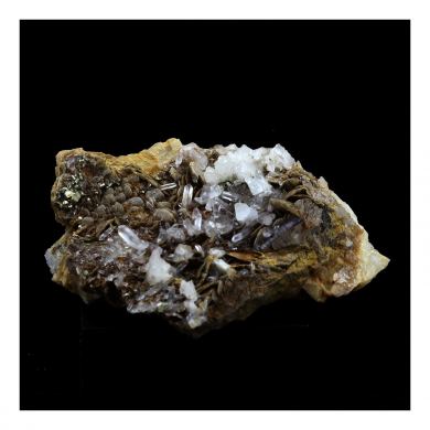 Siderite, Quartz, Pyrite.