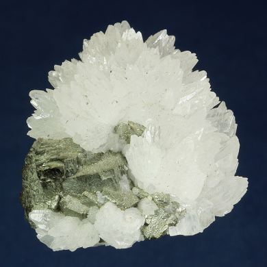 Pyrite with Calcite