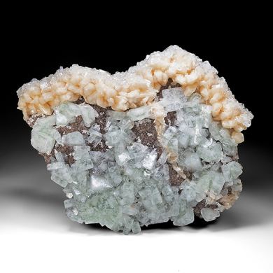 Fluorapophyllite-K with Stilbite